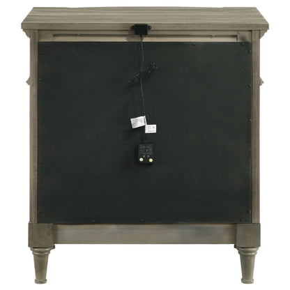 Alderwood 3-drawer Nightstand French Grey