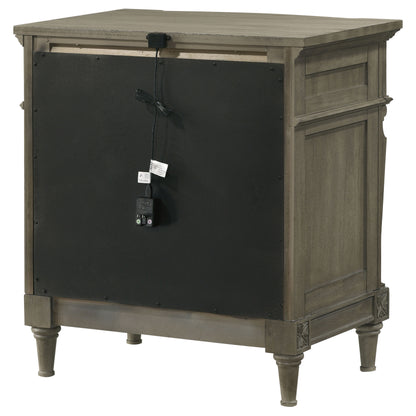 Alderwood 3-drawer Nightstand French Grey