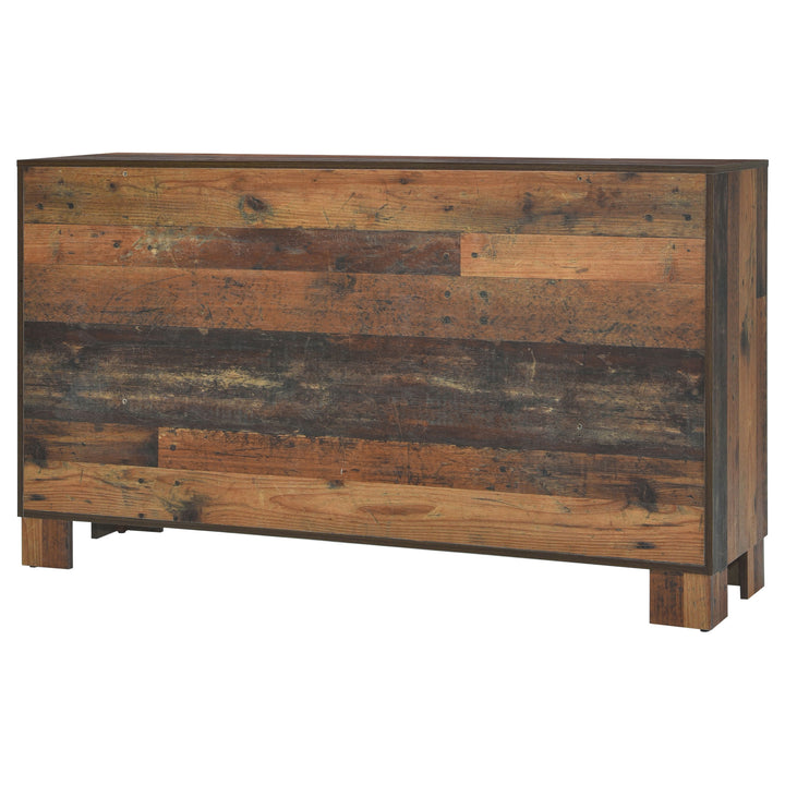 Sidney 6-drawer Dresser Rustic Pine