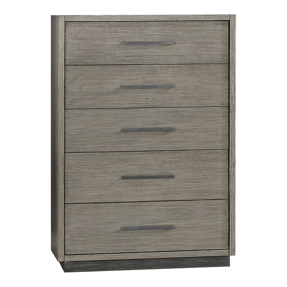 Derbyshire 5-drawer Bedroom Chest Grey Oak