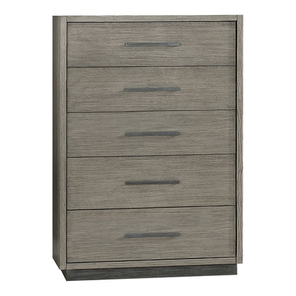 Derbyshire 5-drawer Bedroom Chest Grey Oak