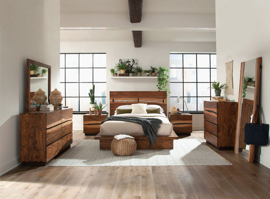 Winslow 5-piece California King Bedroom Set Smokey Walnut