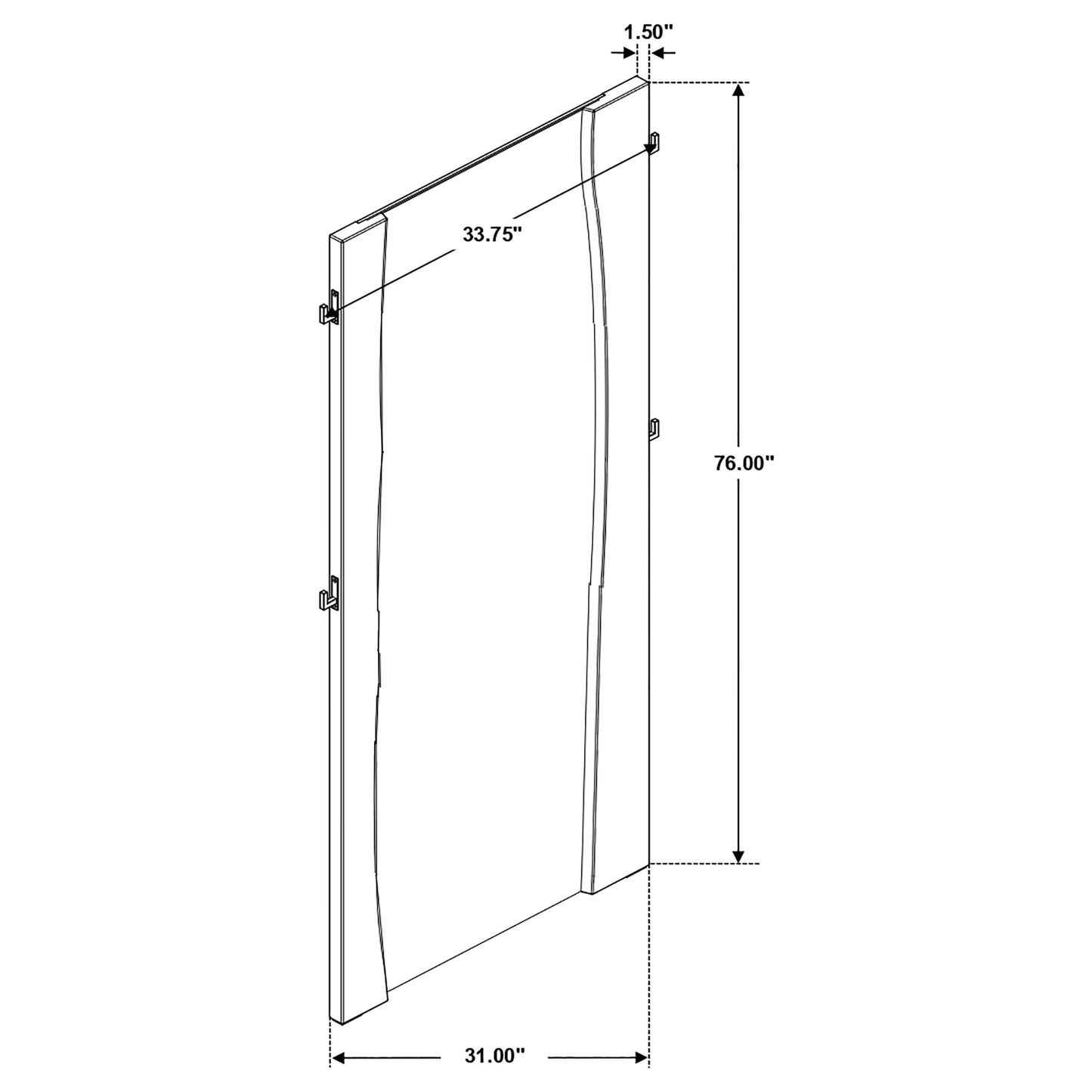 Winslow Standing Mirror Smokey Walnut and Coffee Bean