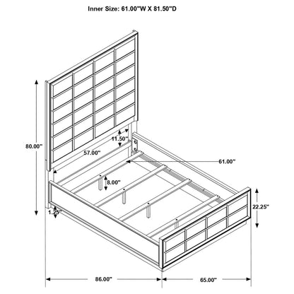 Durango 4-piece Queen Bedroom Set Smoked Peppercorn