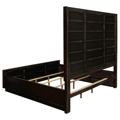 Durango Wood Queen Panel Bed Smoked Peppercorn