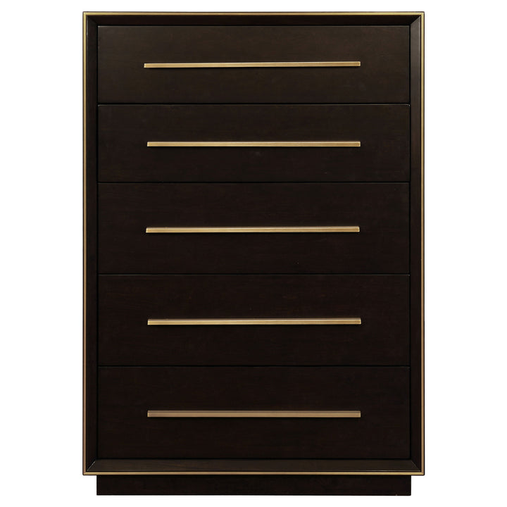 Durango 5-drawer Bedroom Chest Smoked Peppercorn