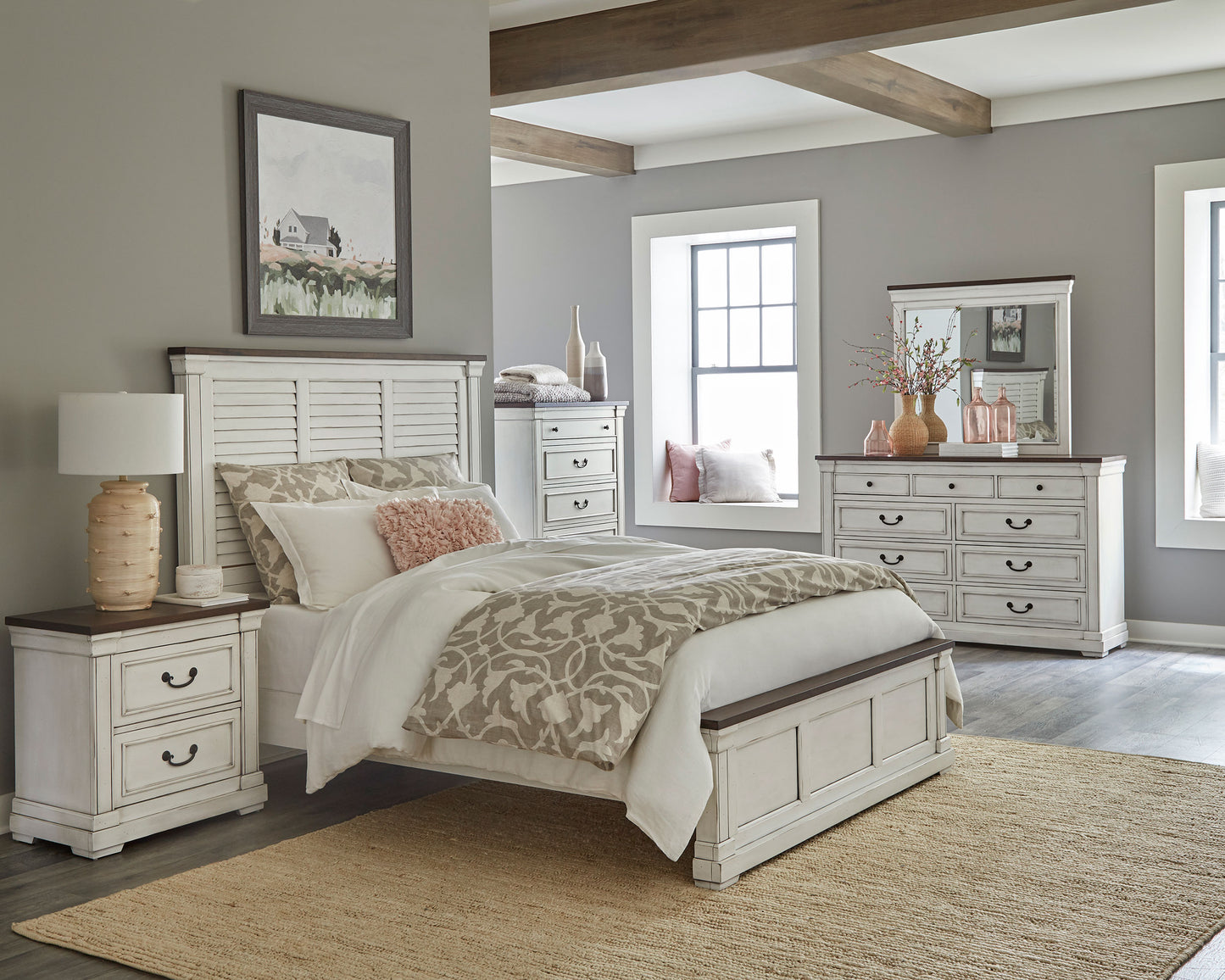 Hillcrest 5-piece California King Bedroom Set White