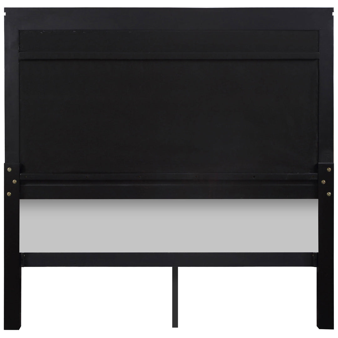 Cappola Wood Queen Panel Bed Black