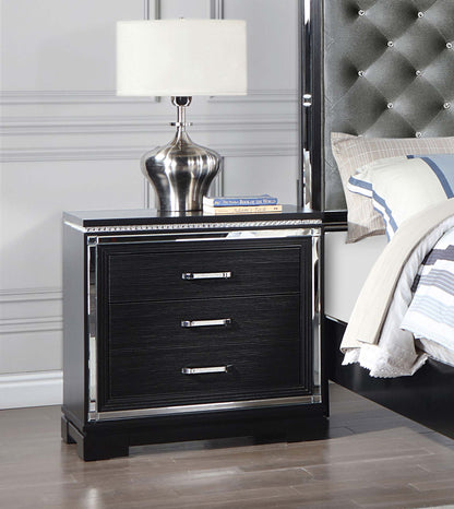 Cappola 2-drawer Nightstand Black