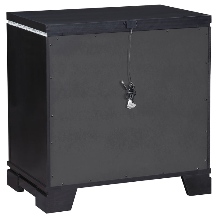 Cappola 2-drawer Nightstand Black