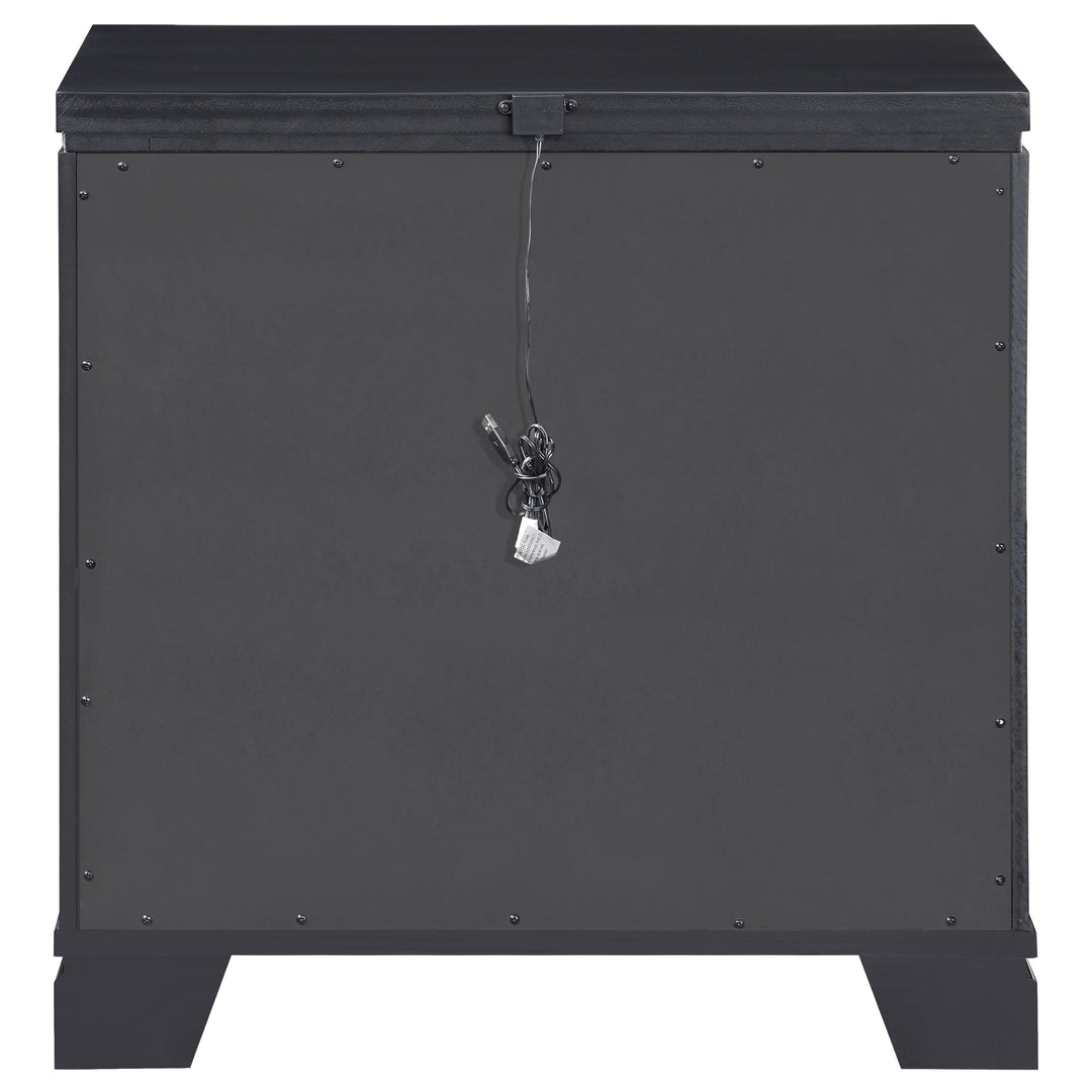 Cappola 2-drawer Nightstand Black