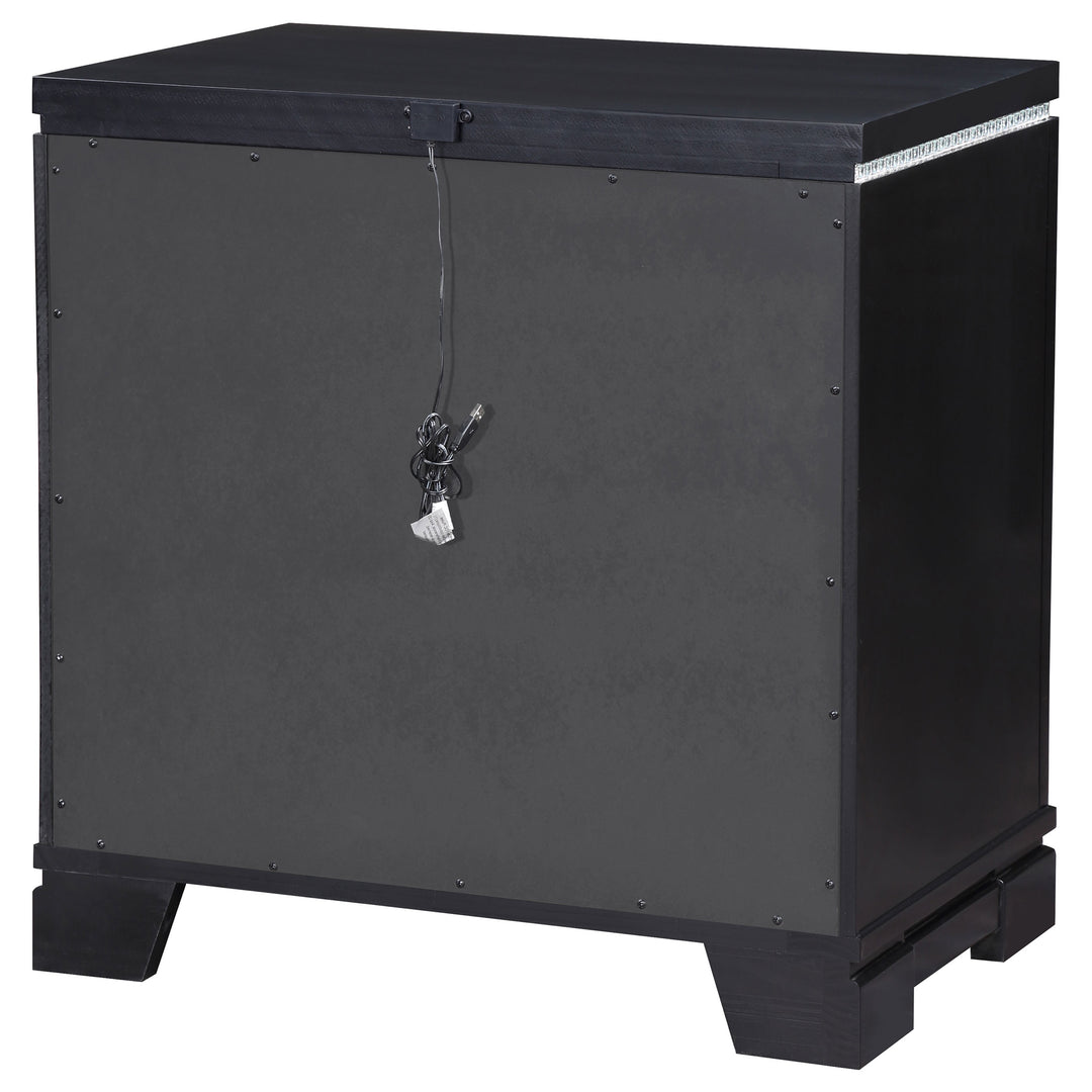 Cappola 2-drawer Nightstand Black