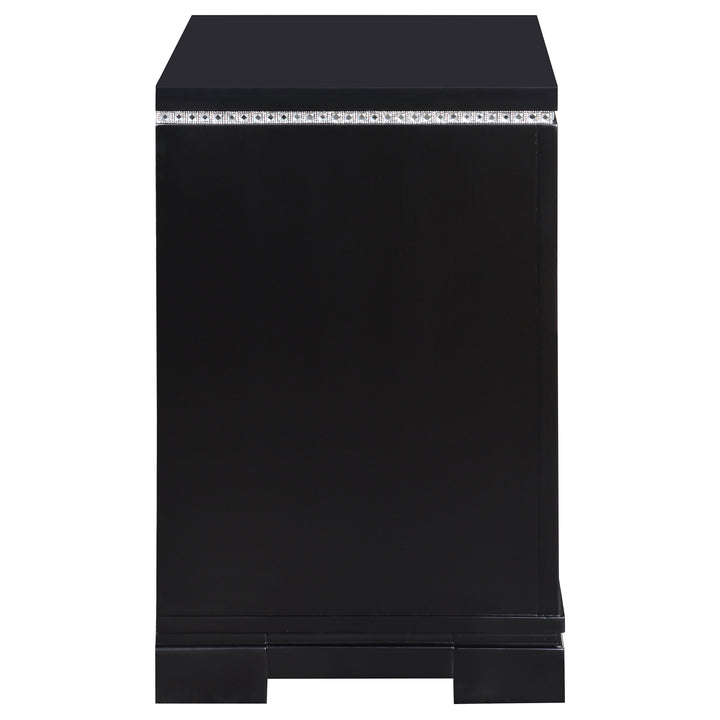 Cappola 2-drawer Nightstand Black