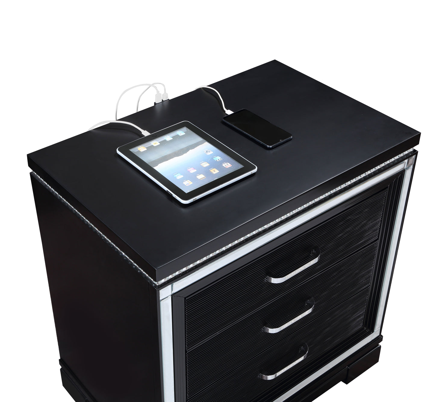 Cappola 2-drawer Nightstand Black