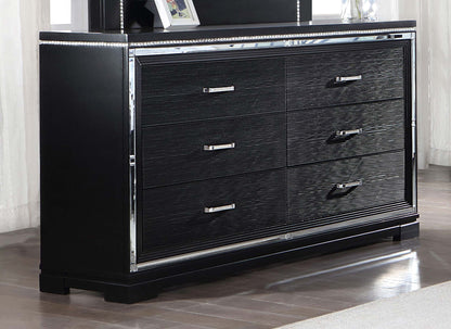 Cappola 6-drawer Dresser Black