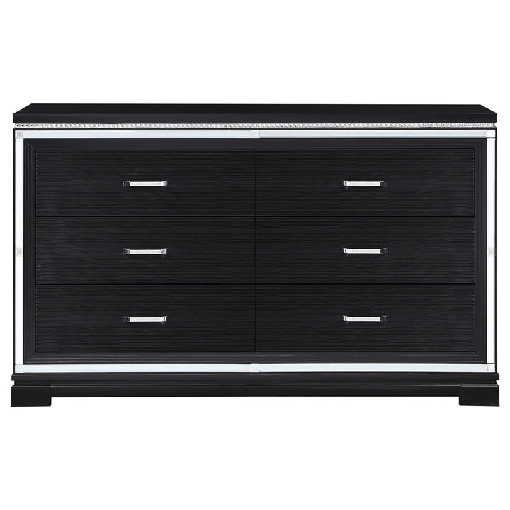 Cappola 6-drawer Dresser Black