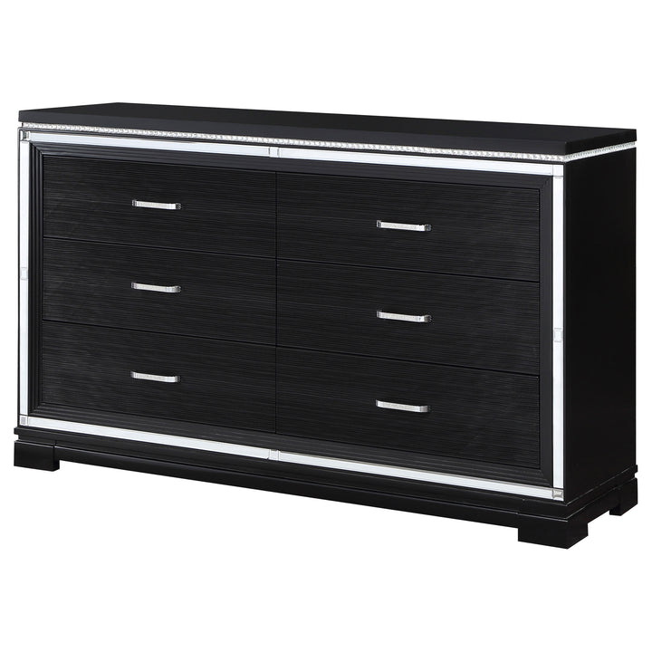 Cappola 6-drawer Dresser Black