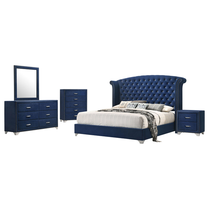 Melody 5-piece California King Bedroom Set Pacific Blue