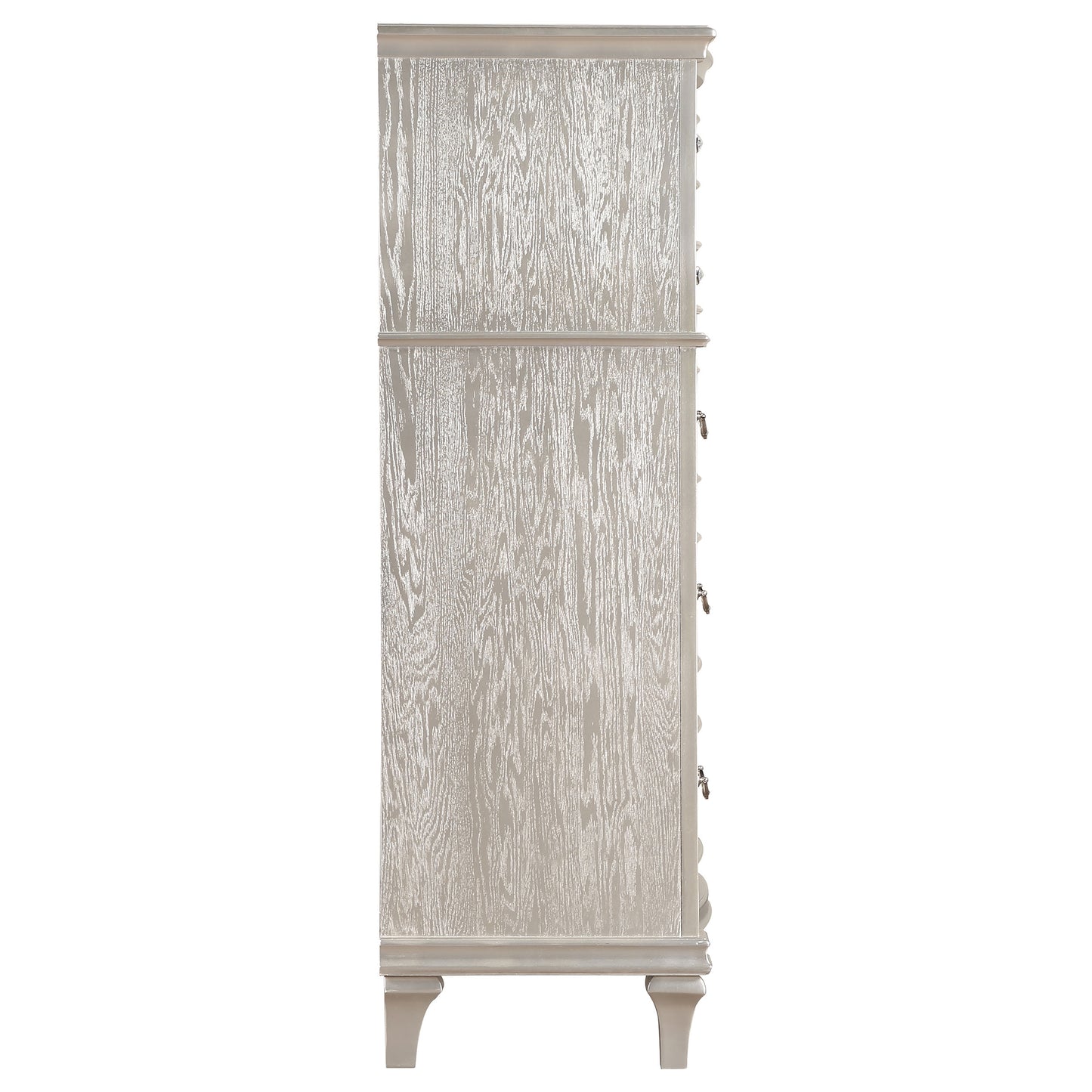 Evangeline 6-drawer Bedroom Chest Silver Oak