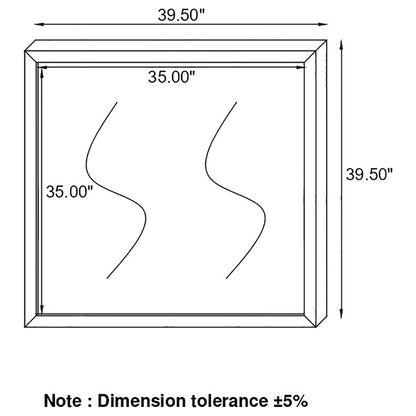 Dewcrest Rectangle Mirror Caramel and Licorice