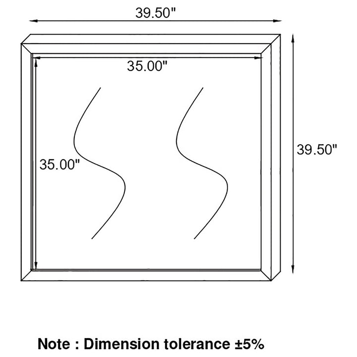 Dewcrest Rectangle Mirror Caramel and Licorice