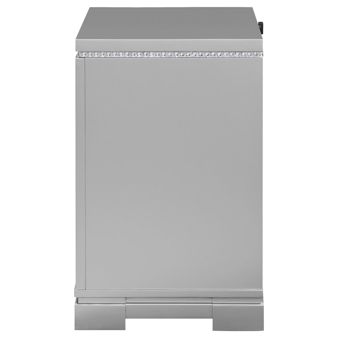 Eleanor 2-drawer Nightstand Metallic Mercury