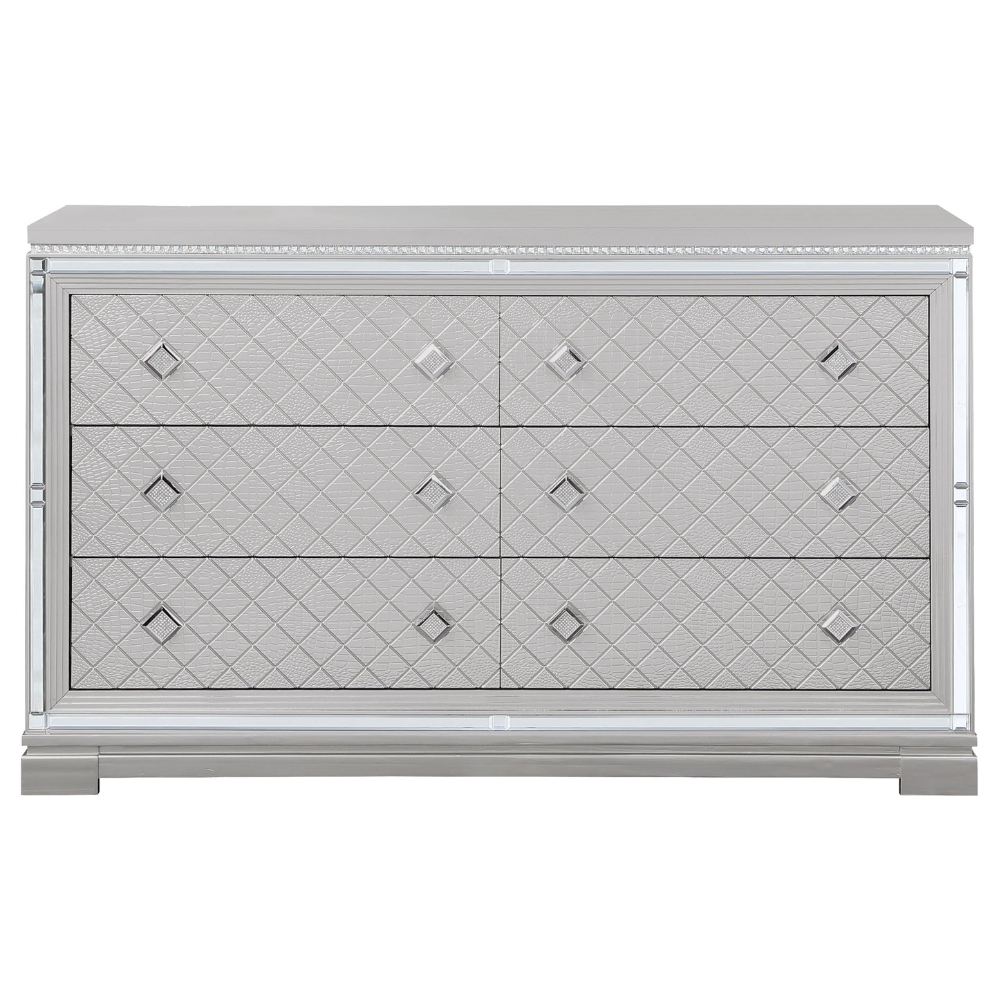 Eleanor 6-drawer Dresser Metallic Mercury