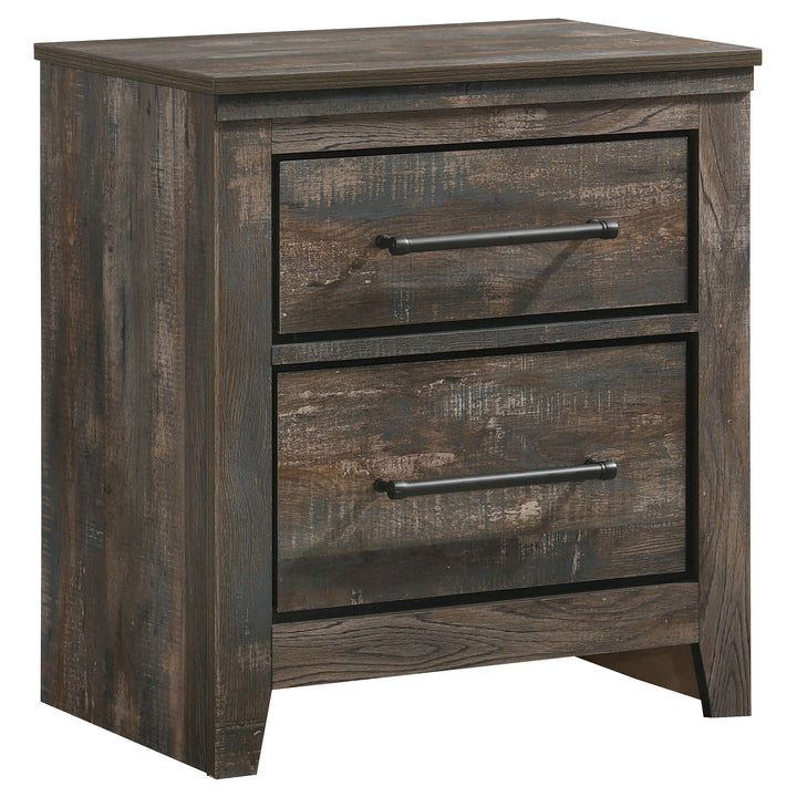 Ridgedale 2-drawer Nightstand Weathered Brown