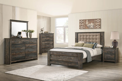 Ridgedale 9-drawer Dresser with Mirror Weathered Brown