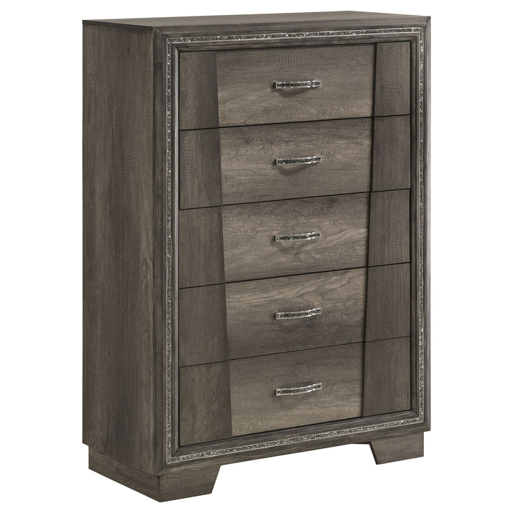 Janine 5-drawer Bedroom Chest Grey