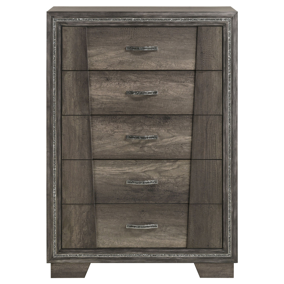 Janine 5-drawer Bedroom Chest Grey