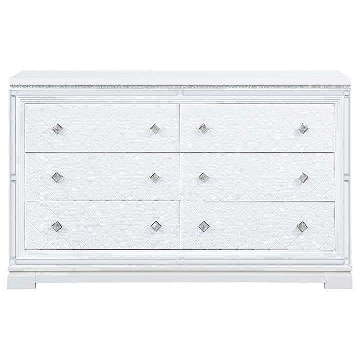 Eleanor 4-piece Eastern King Bedroom Set White