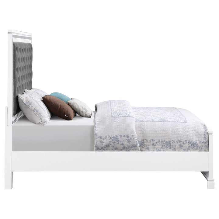 Eleanor Wood Eastern King Panel Bed White