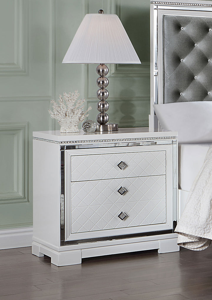 Eleanor 2-drawer Nightstand White