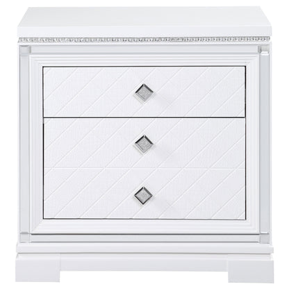 Eleanor 2-drawer Nightstand White