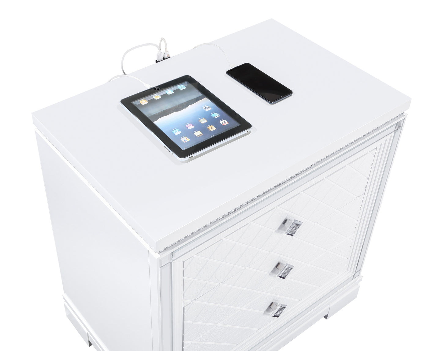 Eleanor 2-drawer Nightstand White