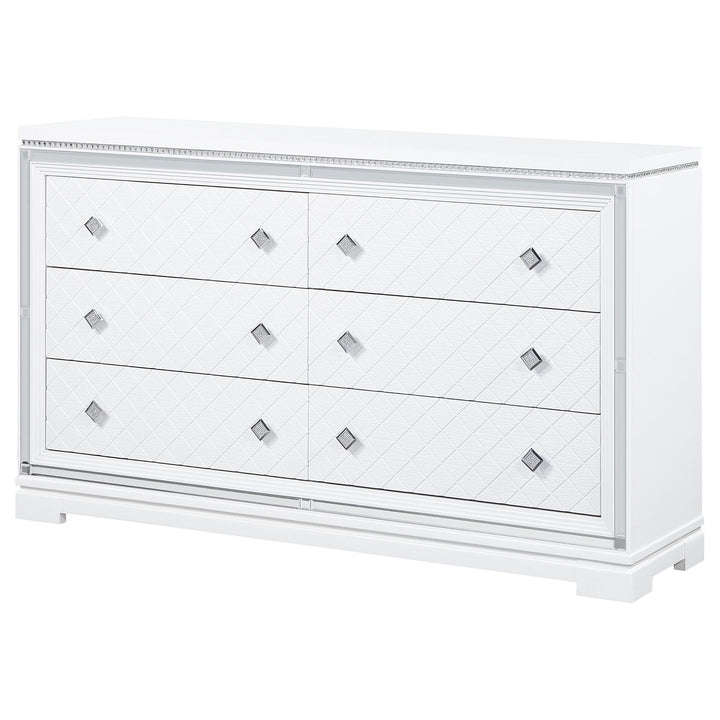 Eleanor 6-drawer Dresser White