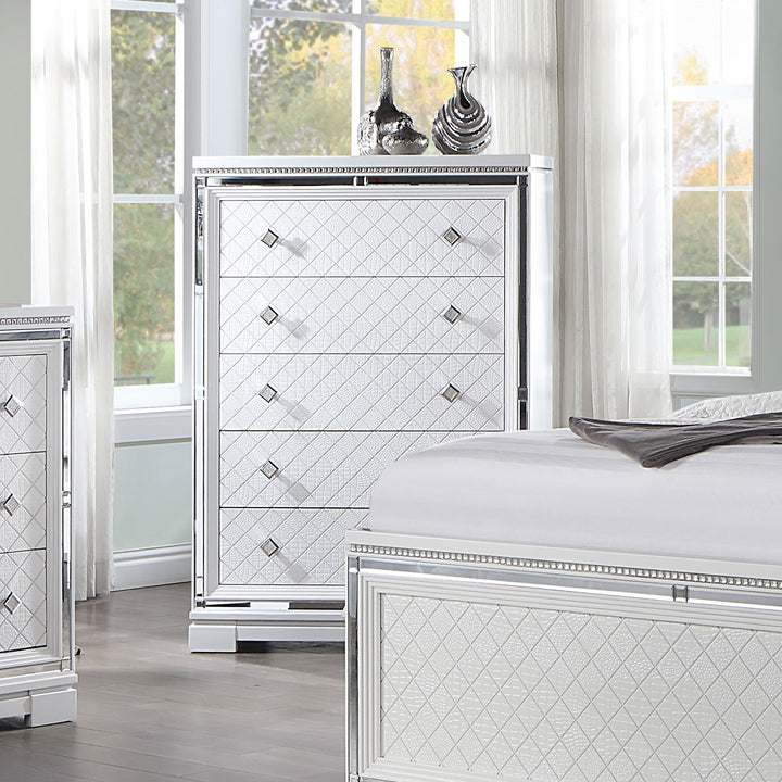 Eleanor 5-drawer Bedroom Chest White