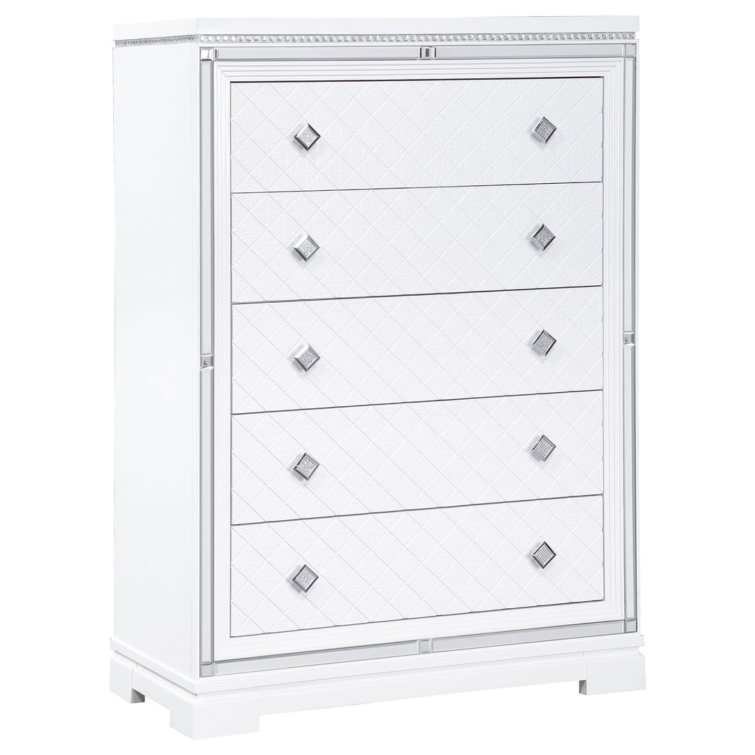 Eleanor 5-drawer Bedroom Chest White