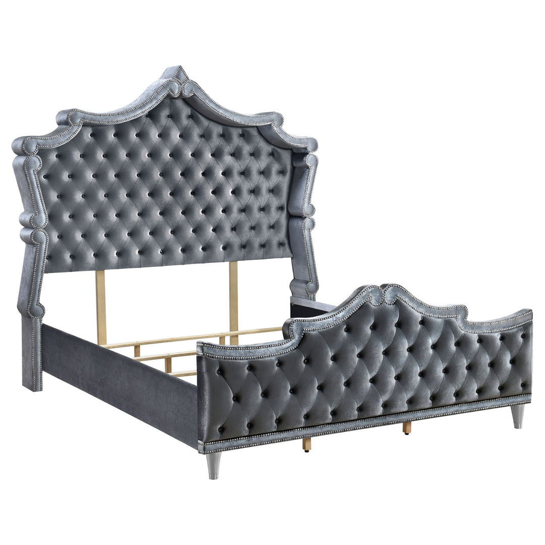 Antonella 4-piece Eastern King Bedroom Set Grey