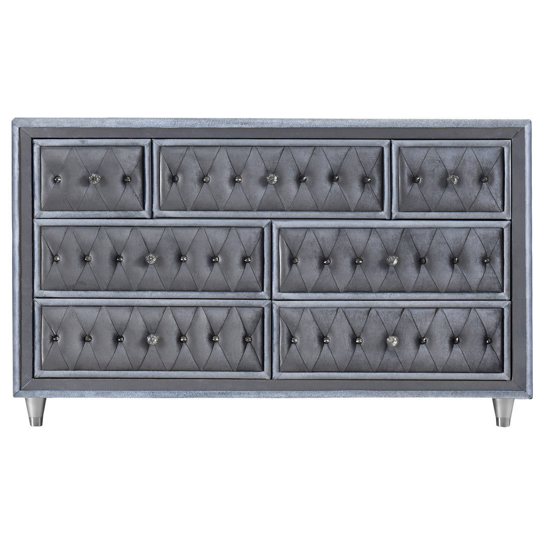 Antonella 4-piece California King Bedroom Set Grey