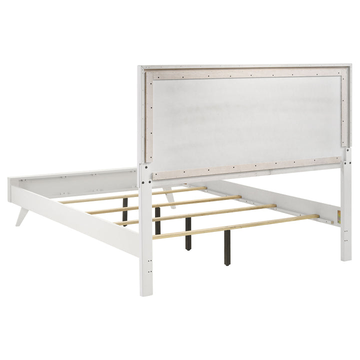 Janelle Wood California King Panel Bed White