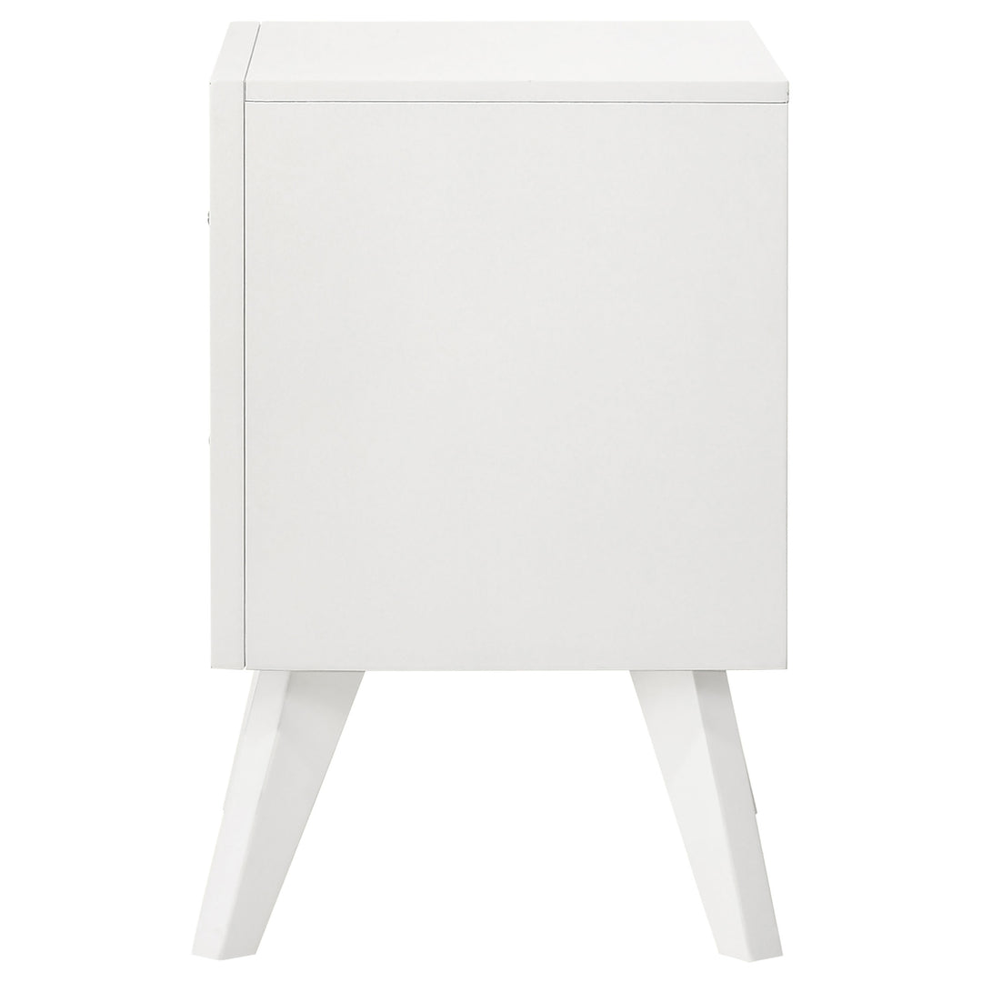 Janelle 2-drawer Nightstand White