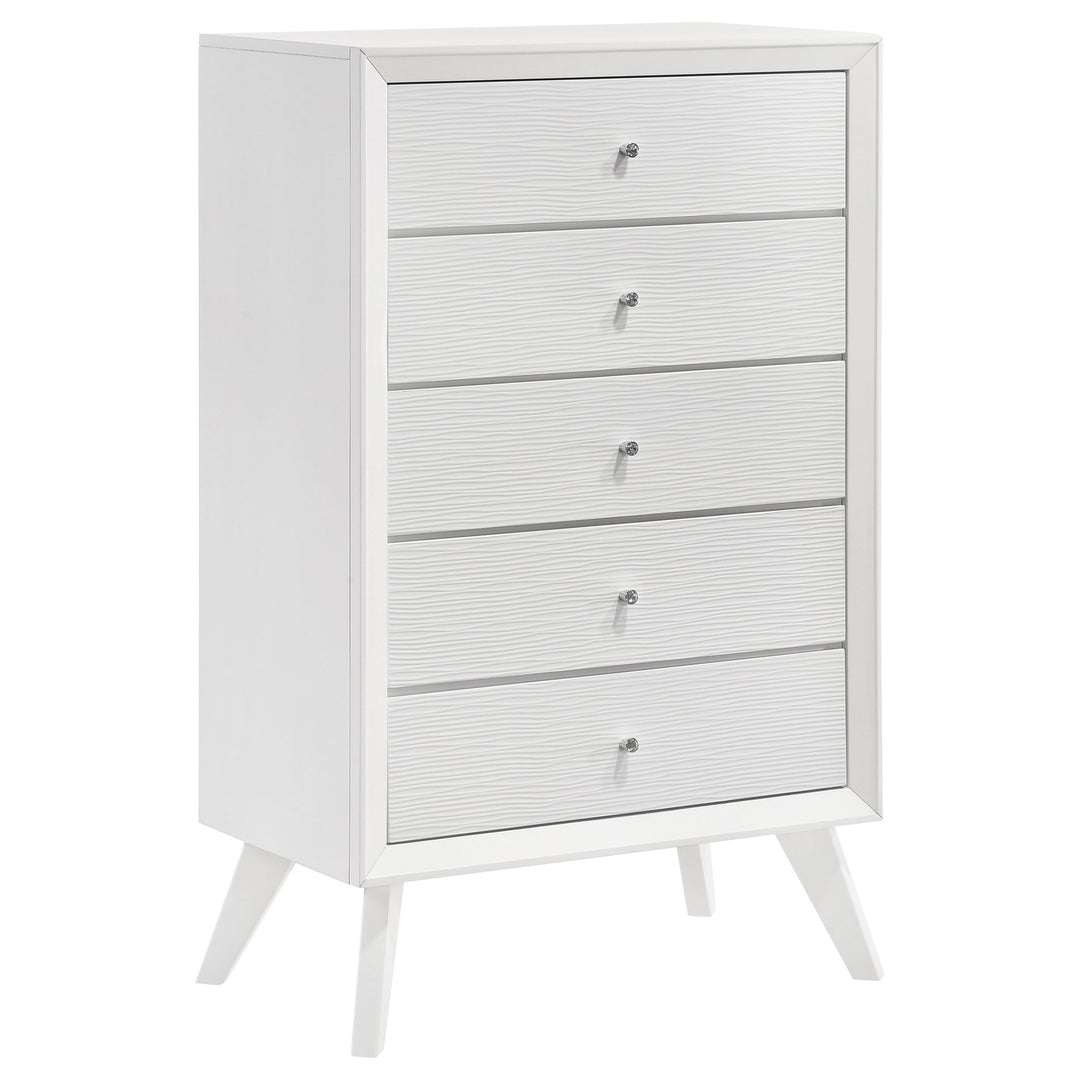 Janelle 5-drawer Bedroom Chest White