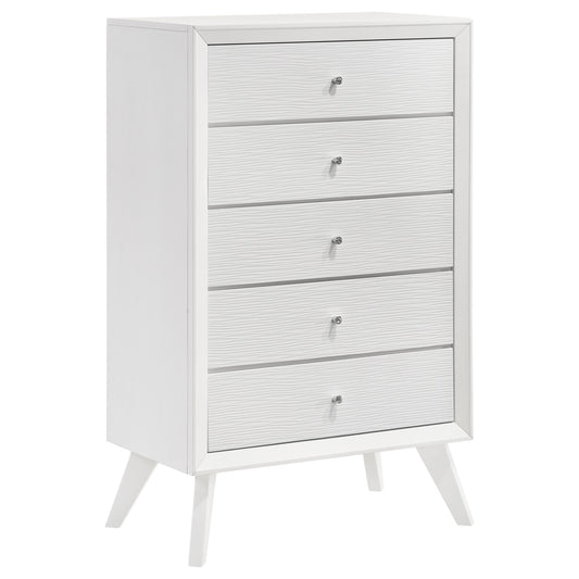 Janelle 5-drawer Bedroom Chest White