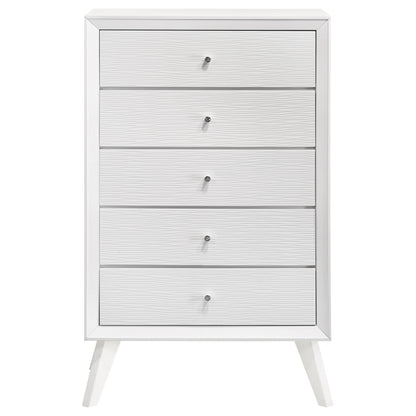 Janelle 5-drawer Bedroom Chest White