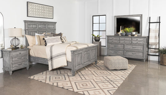 Avenue 4-piece Eastern King Bedroom Set Weathered Grey