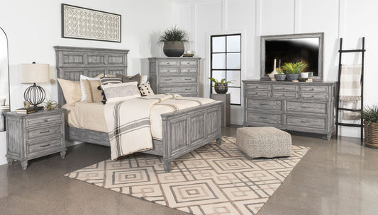 Avenue 5-piece Eastern King Bedroom Set Weathered Grey