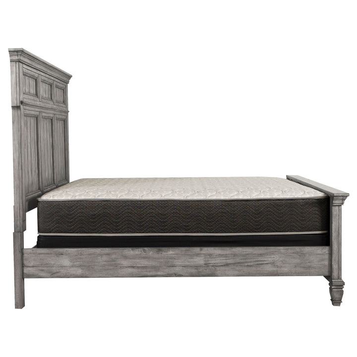 Avenue Wood Eastern King Panel Bed Weathered Grey