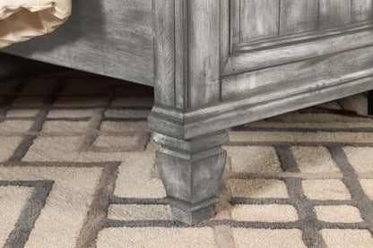 Avenue Wood Eastern King Panel Bed Weathered Grey